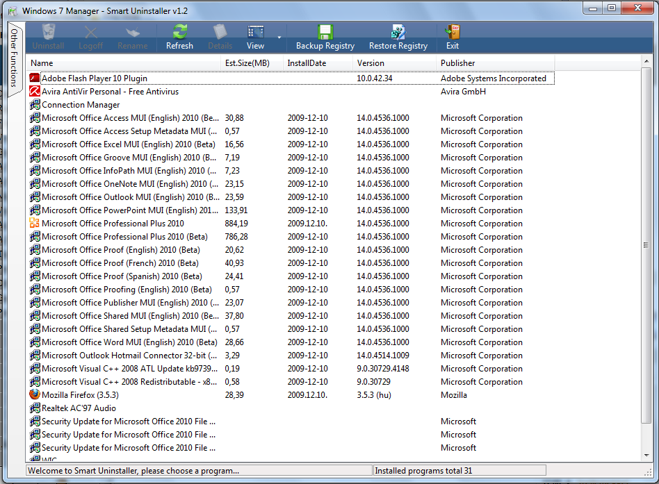 Clean Windows 7 Cleaner - Windows 7 Manager